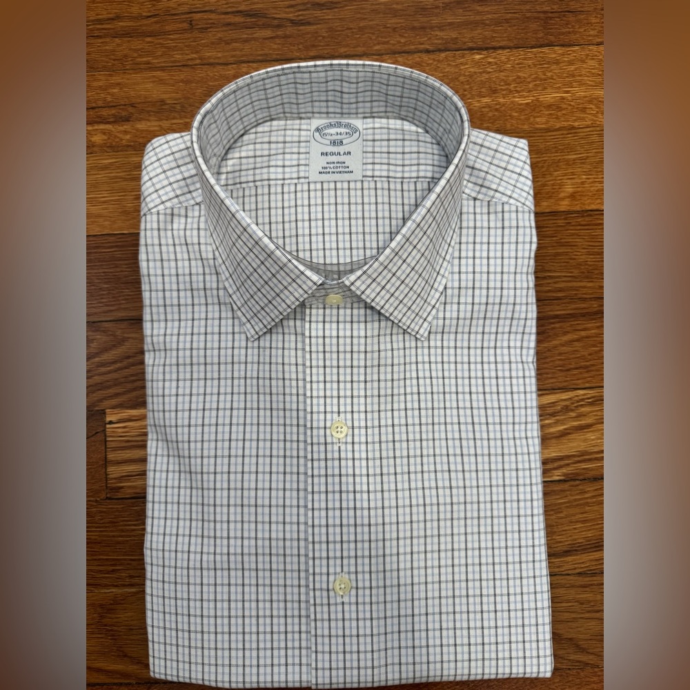 Brooks Brothers Check Dress Shirt